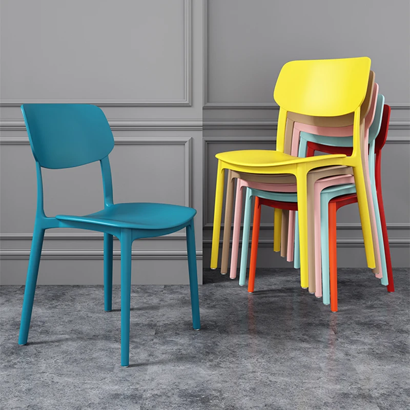 Бесплатная доставка, Пластиковый обеденный стул, Скандинавская классика, минималистичный стул для гостиной, Дизайнерская мебель для дома Sillas De Comedor Изображение 0