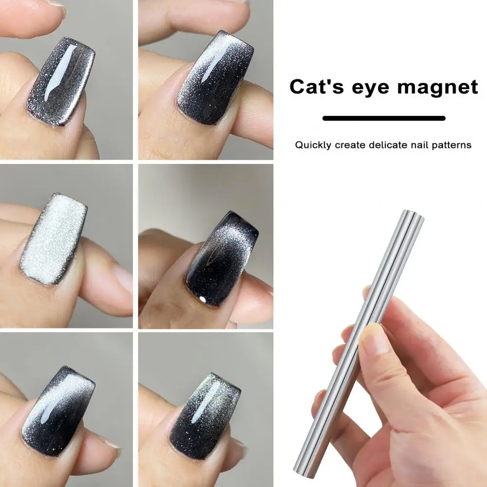 Магнит для лака с двойной головкой Кошачий глаз Создавайте потрясающие эффекты ногтей за считанные секунды Прочный утолщенный Многофункциональный магнит кошачий глаз Изображение 2