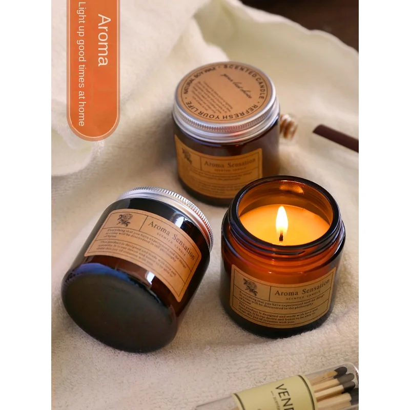 Свеча для ароматерапии с эфирным маслом, домашняя ниша, стойкие благовония, спальня для девочек Изображение 3