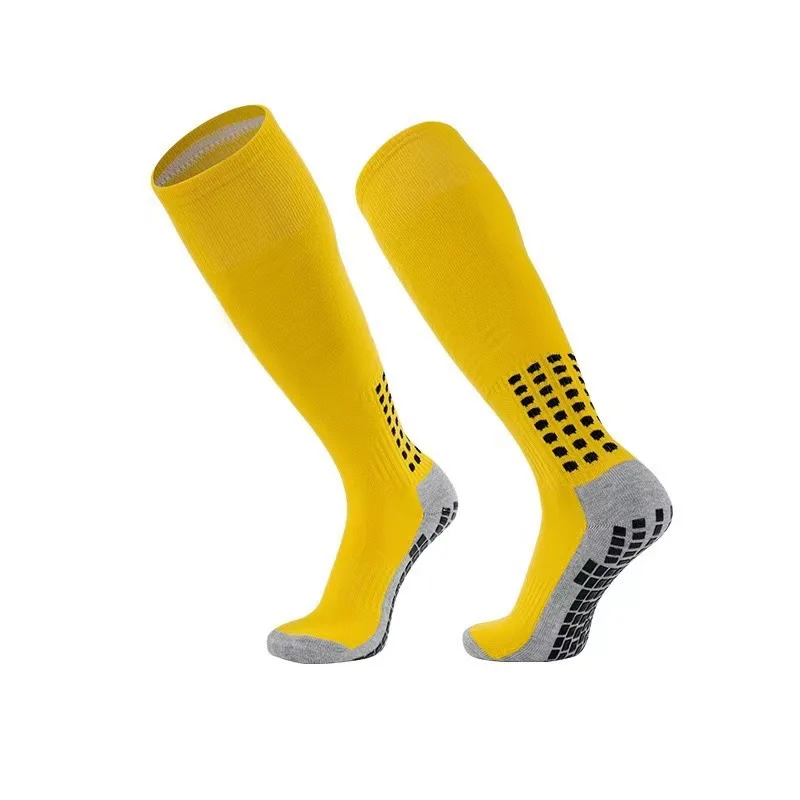 Мужские футбольные носки с захватом, Новые профессиональные клубные футбольные противоскользящие носки с высокой трубкой, тренировочные длинные носки-чулки для взрослых Изображение 5