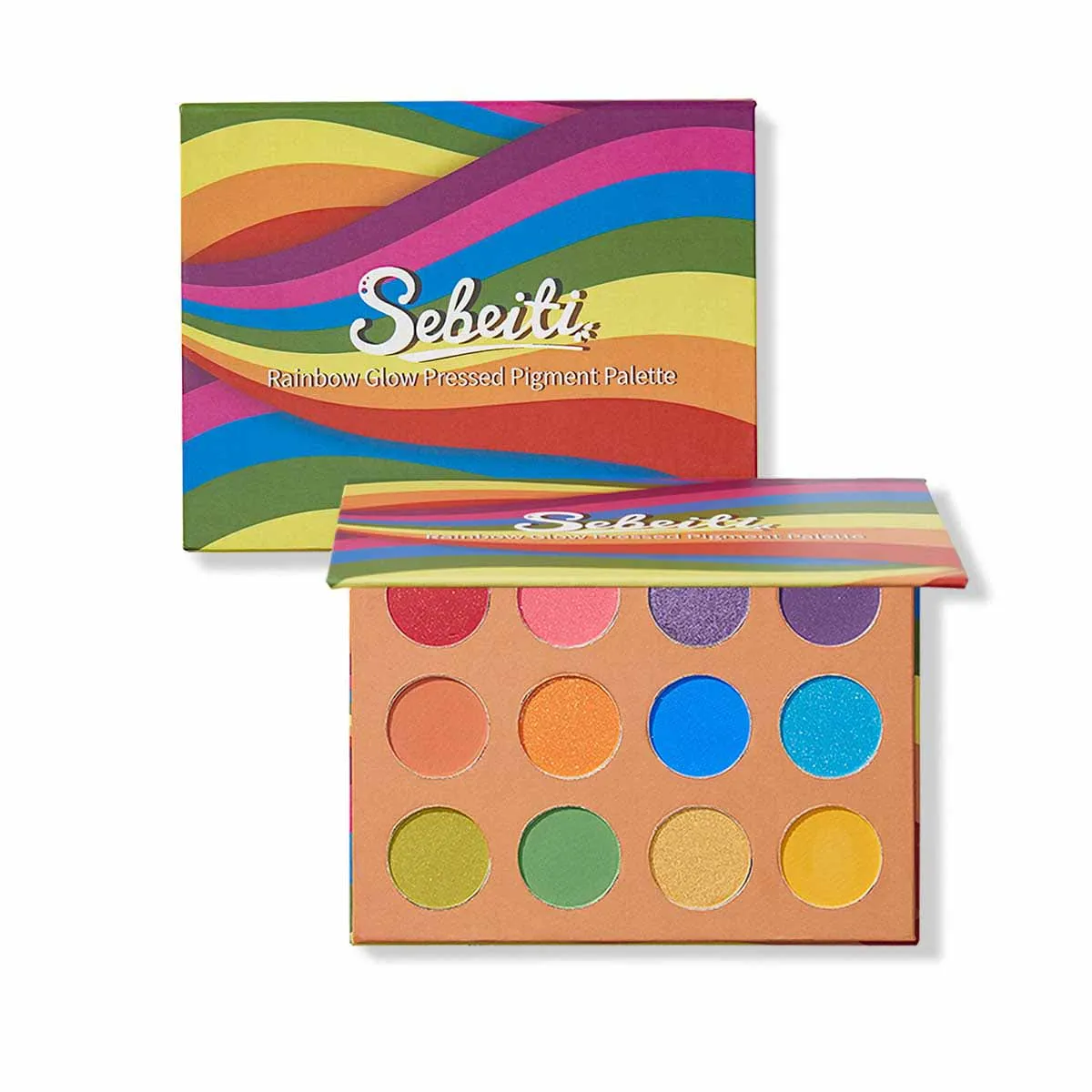 Новая многоцветная палитра теней для век Makeup Beauty Glazed Shimmer Highlighter Изображение 0