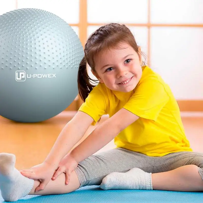 Противоскользящий мяч для йоги, мячи для фитнеса, спортивный Пилатес, фитбол, тренировка, Массажный мяч, тренажерный зал для детей Изображение 2