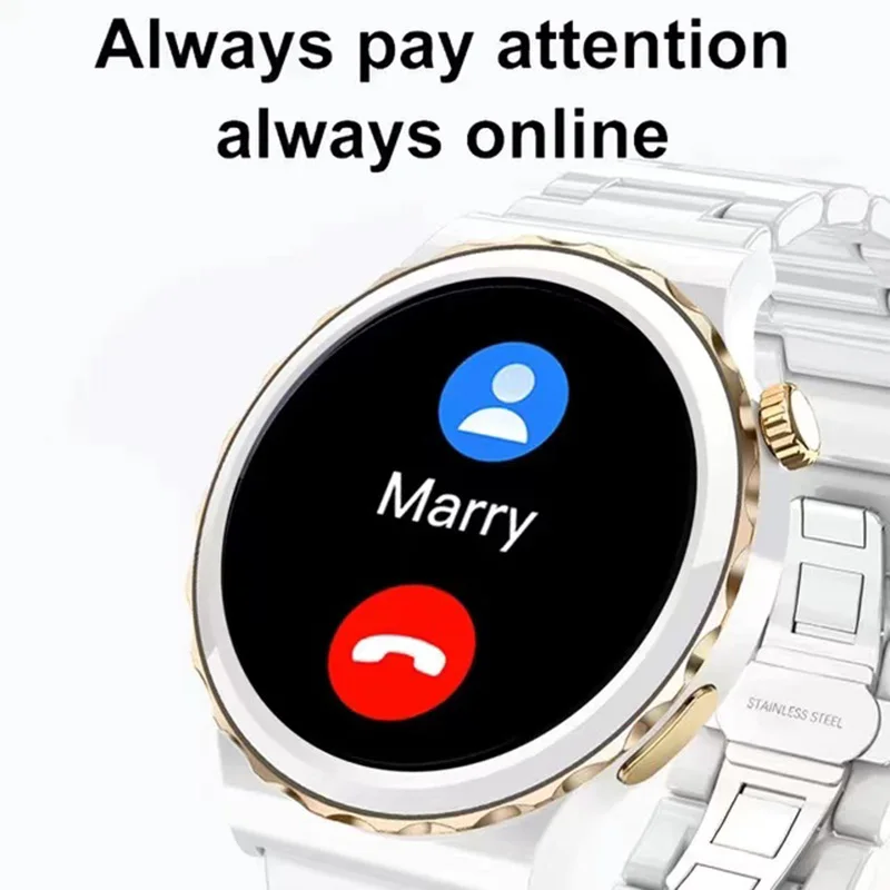 Модные умные часы женские NFC AMOLED Bluetooth Часы для звонков Мужские пульсометры Водонепроницаемые умные часы для Huawei Мужские часы Изображение 2