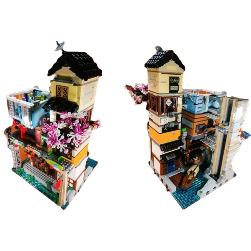 Строительные блоки серии фильмов Assassin City Garden Совместимы с 70620 игрушками, детскими рождественскими подарками на День рождения 65666 Изображение 2