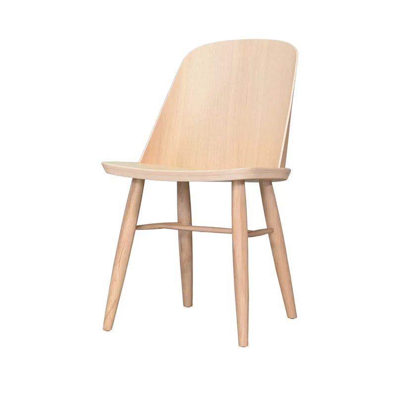 Компьютерный стул, скандинавские обеденные стулья, креативный кухонный стул из массива дерева, Удобная спинка, мебель для гостиной, Универсальная сцена Изображение 5