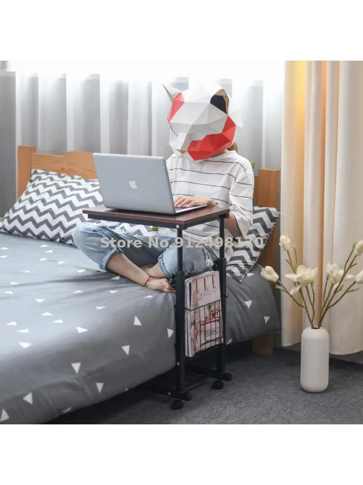 Тигровый папа простая складная прикроватная тумбочка для ноутбука кровать с мобильным подъемником ленивый письменный стол письменный стол Изображение 4