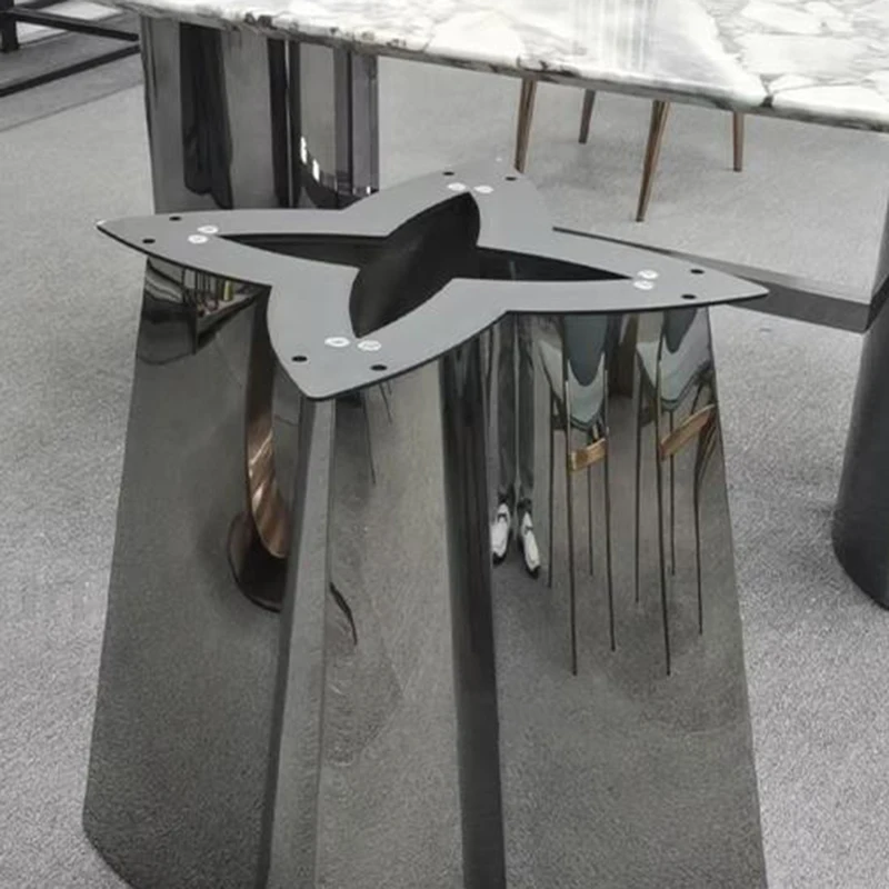 Новый круглый стол из каменной плиты с микрокристаллическим покрытием, Кухонная мебель для большой квартиры, Современный минималистичный обеденный стол для дома Изображение 3