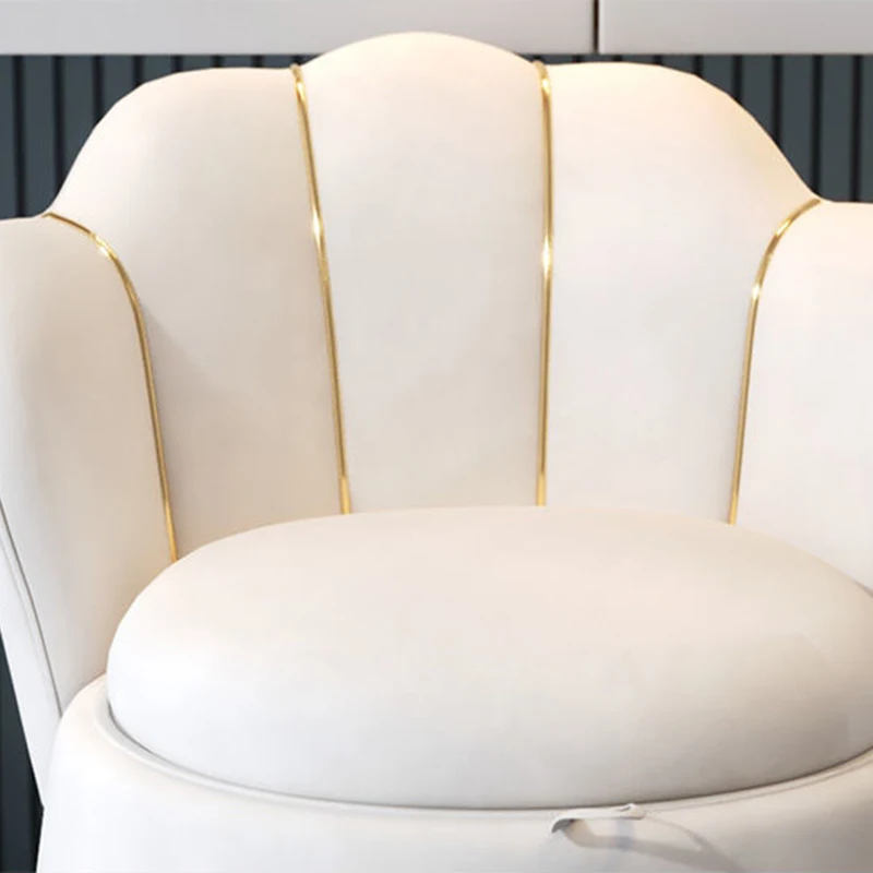 Напольный стул для гардеробной, модный дизайнерский Роскошный стул для отдыха, модный стул для спальни, минималистичные шезлонги со спинкой, мебель для дома Salle Manger Изображение 4