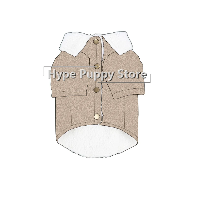 Зимняя толстая куртка французского бульдога для маленьких собак, одежда для щенков, костюм мопса S-3XL PC1398 Изображение 0