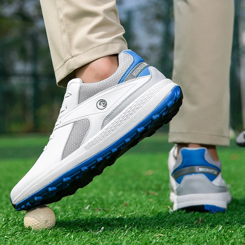 Профессиональная обувь для гольфа, мужская одежда для гольфа без шипов, размер 39-47, спортивная обувь, Роскошные мужские кроссовки Изображение 3