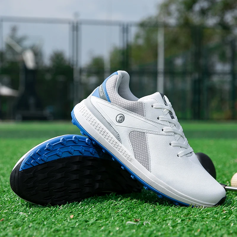 Профессиональная обувь для гольфа, мужская одежда для гольфа без шипов, размер 39-47, спортивная обувь, Роскошные мужские кроссовки Изображение 5