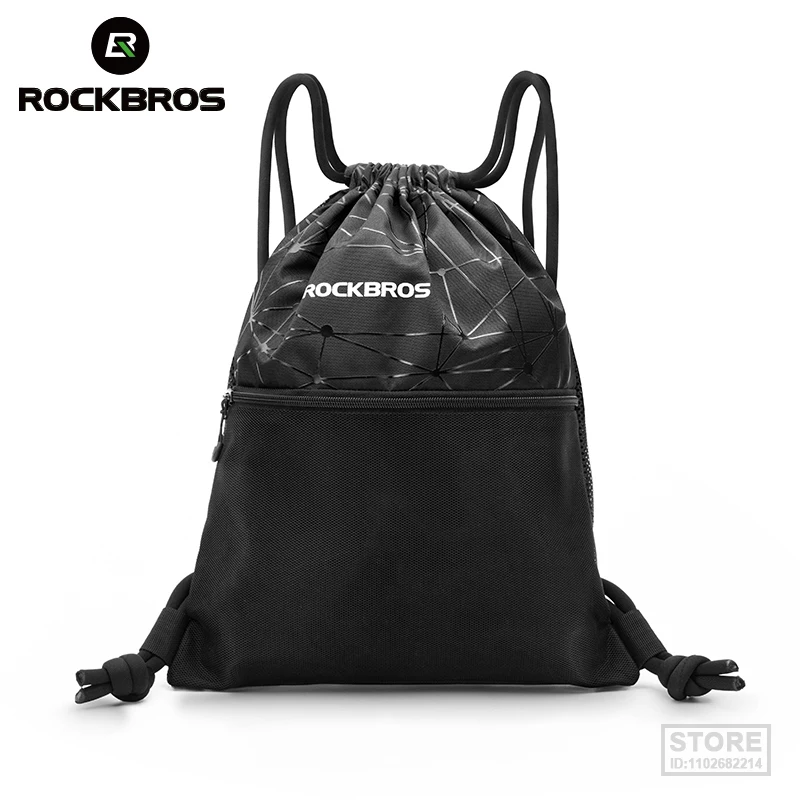 ROCKBROS Мужская Женская спортивная сумка на шнурке, рюкзак большой емкости для занятий спортом на открытом воздухе, сумка для хранения велоспорта, Многоцелевая сумка для йоги Изображение 0
