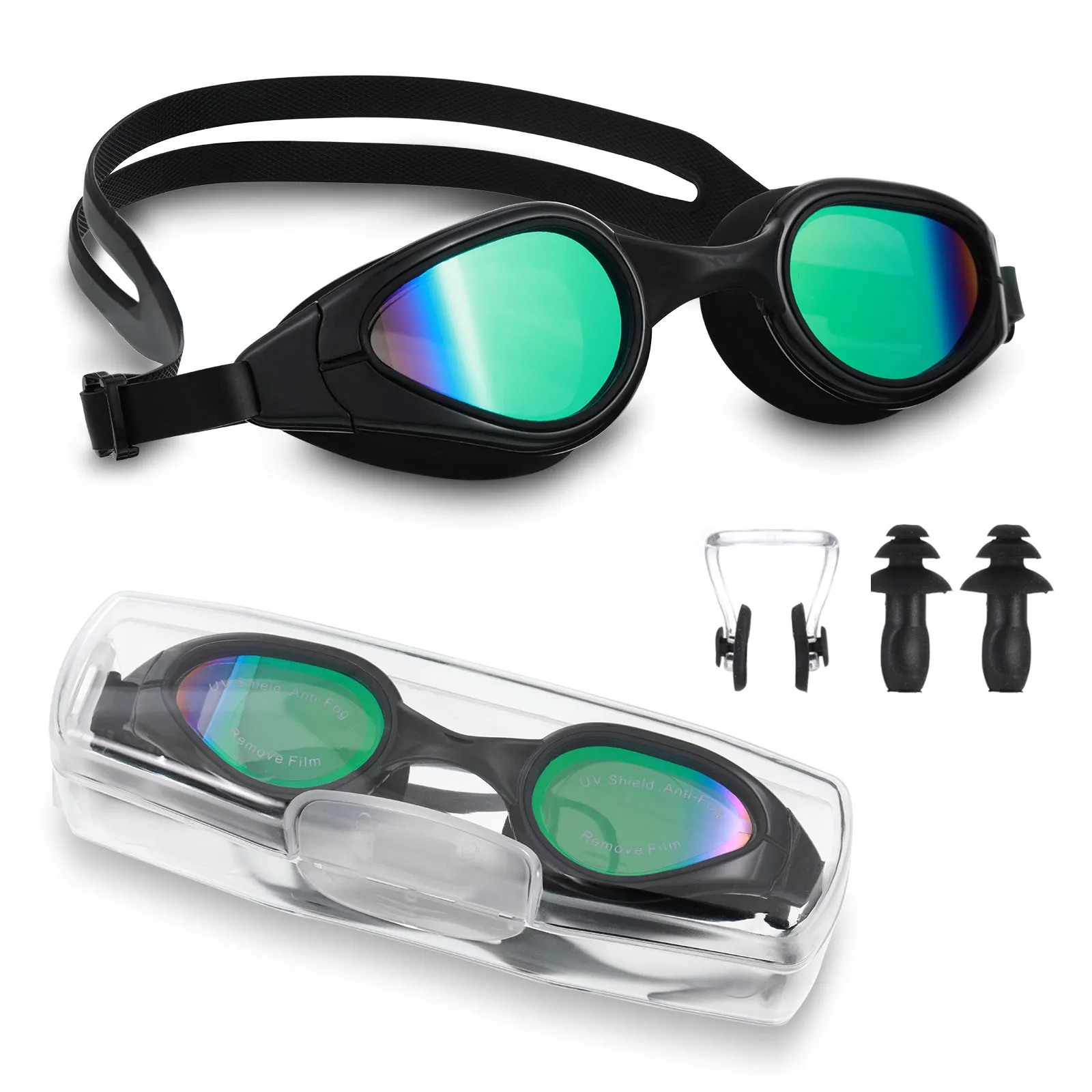 Плавательные очки Для серфинга Профессиональные взрослые Противотуманные очки Женщины Мужчины Изображение 0