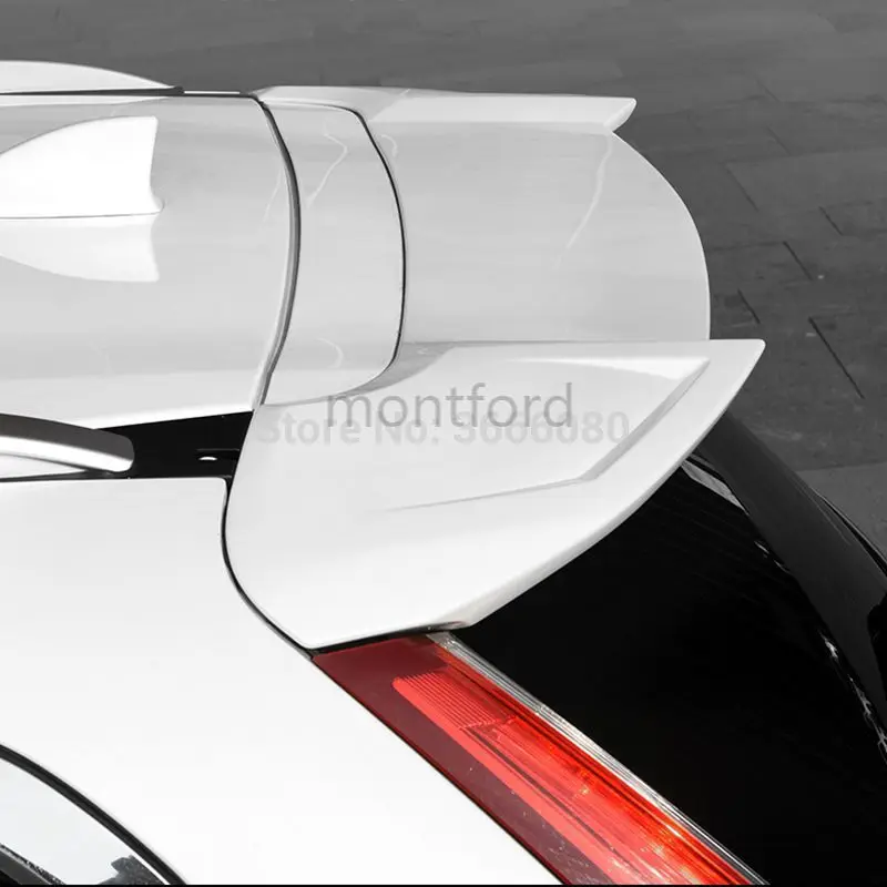 Для Honda CRV CR-V 2017 2018 2019 ABS Пластик Неокрашенного грунтовочного цвета, задний Спойлер на крыше, Выступ крыла багажника, крышка багажника, Автозапчасть Изображение 0