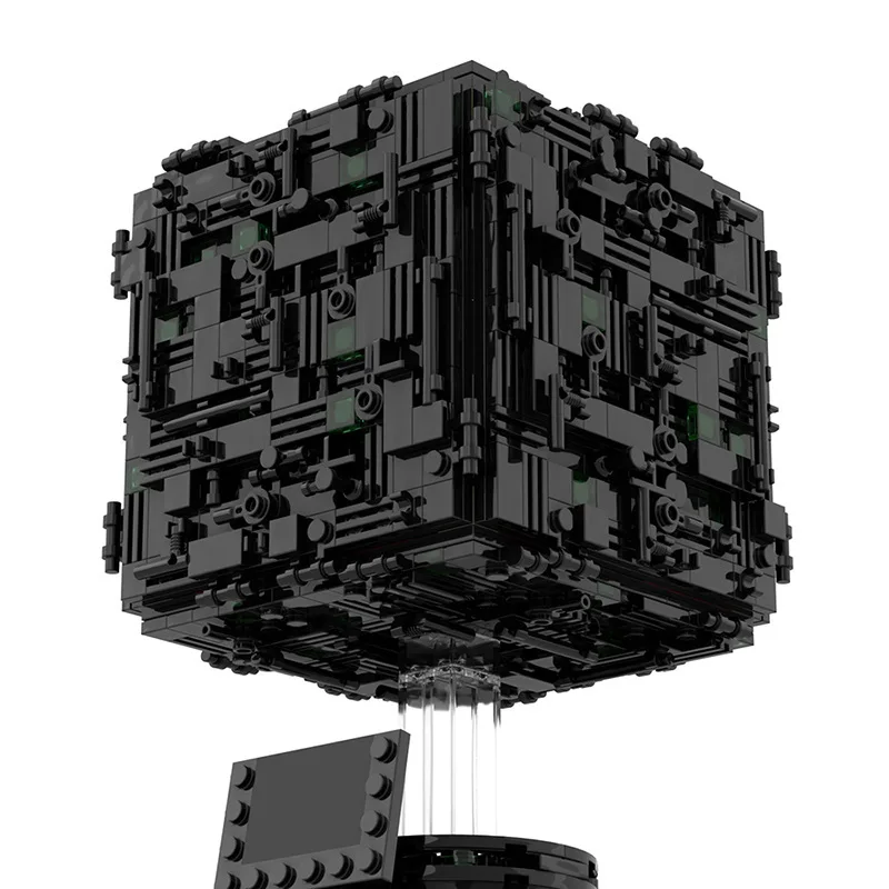 Набор строительных блоков MOC Borg Cube Коллекция кирпичей Star Movie Series, Креативные походы, Высокотехнологичная коробка, детские игрушки, рождественские Подарки Изображение 1