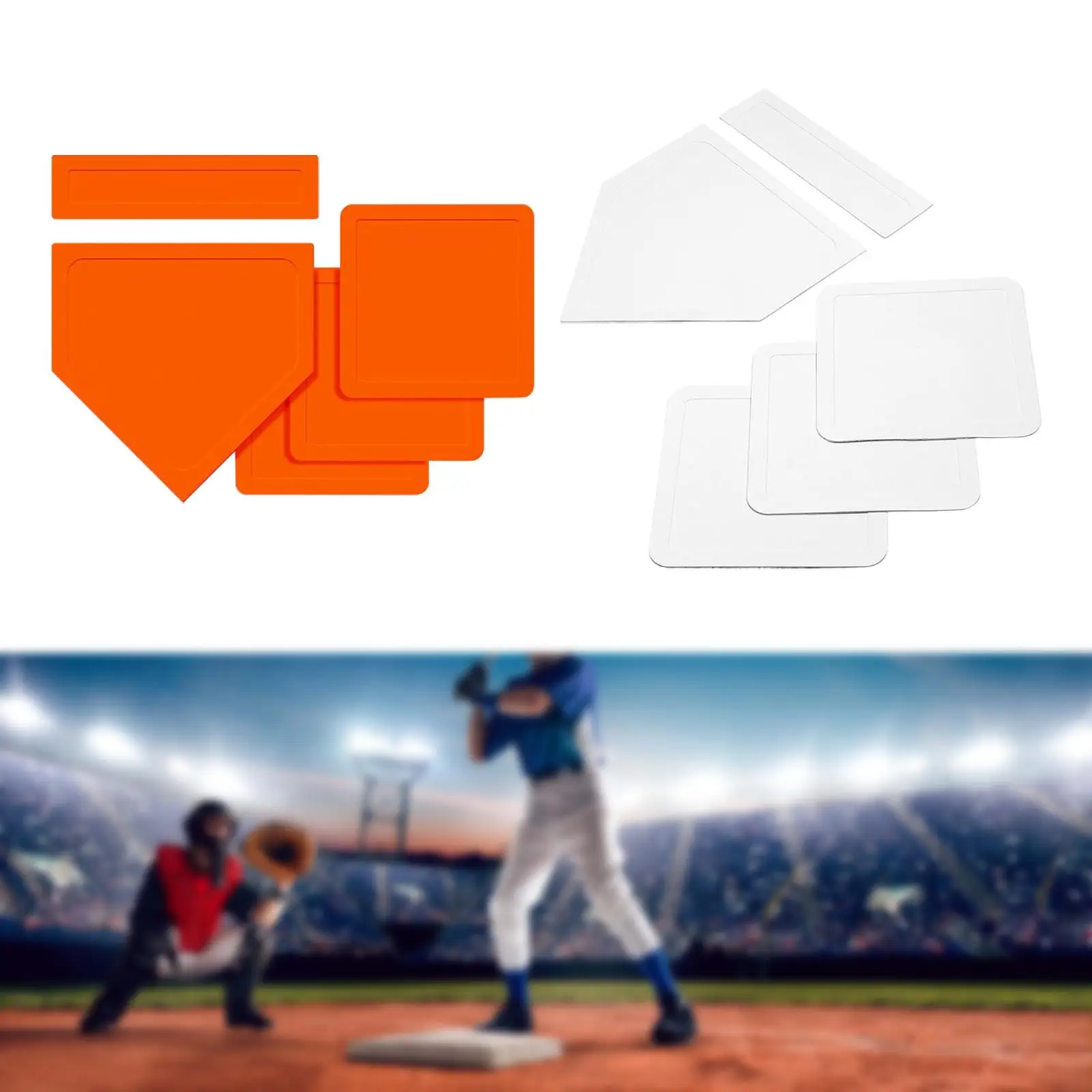 Набор бейсбольной основы для софтбола, складная бейсбольная основа для софтбола Изображение 4