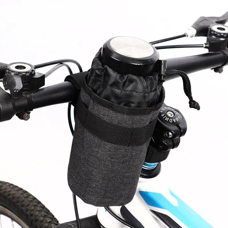 Сумка для велосипедной бутылки с водой для велосипеда Brompton, сумка для переноски велосипедной бутылки с водой, сумка для руля MTB велосипеда, аксессуары для воды Изображение 0