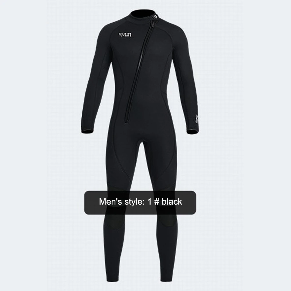 Неопреновый гидрокостюм с длинным рукавом толщиной 3 мм, сохраняющий тепло, мужской водолазный костюм, цельные костюмы, Женский гидрокостюм для серфинга на открытом воздухе, аксессуары для плавания Изображение 2