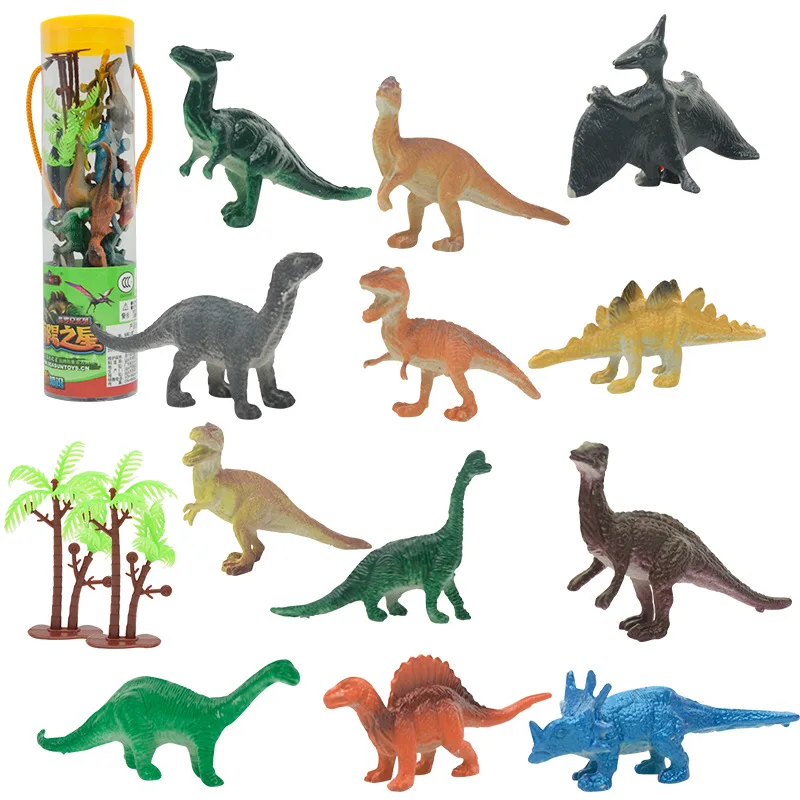 Набор игрушек-динозавров-симуляторов Barrel 12, моделирующие маленькую модель динозавра, украшения, Модель динозавра, Детские игрушки, подарок на день рождения Изображение 0