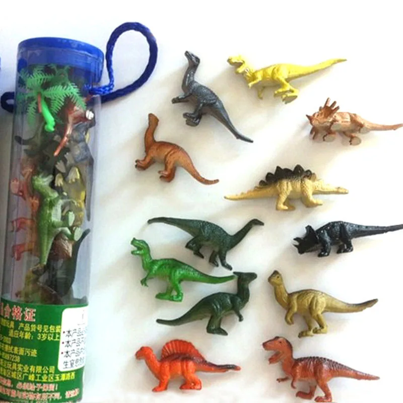 Набор игрушек-динозавров-симуляторов Barrel 12, моделирующие маленькую модель динозавра, украшения, Модель динозавра, Детские игрушки, подарок на день рождения Изображение 1