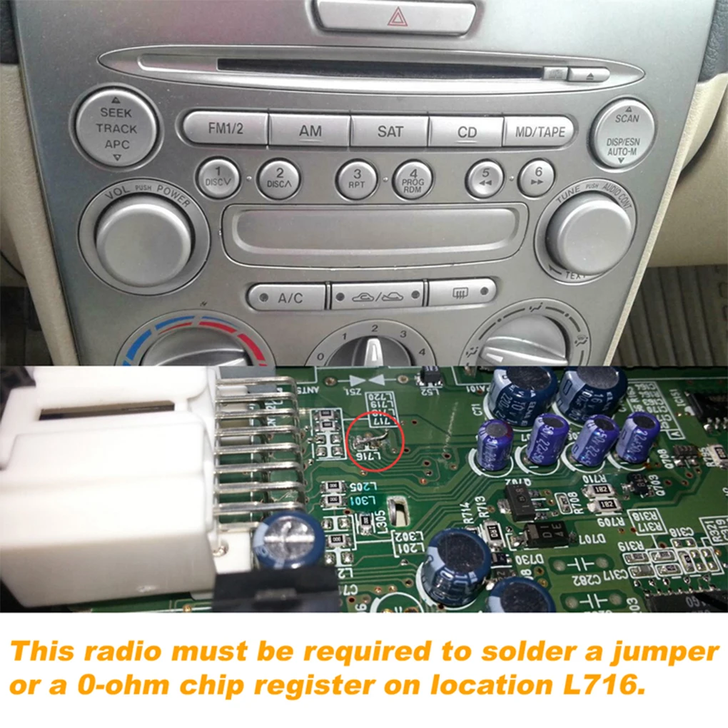 Автомобильный аудио AUX USB адаптер 3,5 мм CD-чейнджер Smart Без помех сигнала MP3 MP4 Замена цифрового кабеля для передачи данных для CX7 Изображение 3