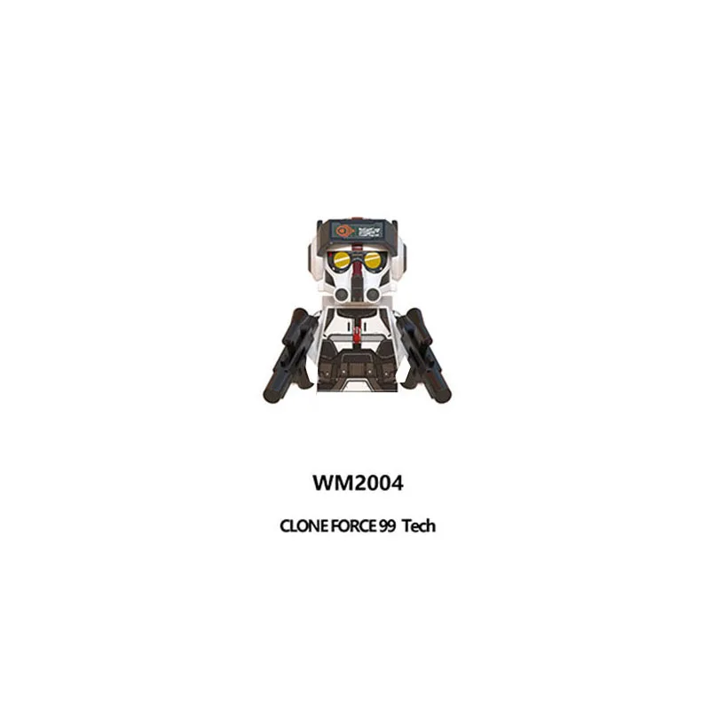 WM6095 Солдат-клон, фигурка мини-робота, Строительные кирпичи BB8, строительные блоки из мелких частиц, игрушки, минифигурки из аниме для мальчиков Изображение 1