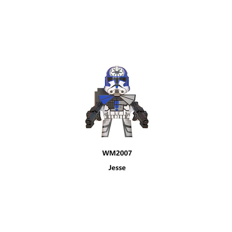 WM6095 Солдат-клон, фигурка мини-робота, Строительные кирпичи BB8, строительные блоки из мелких частиц, игрушки, минифигурки из аниме для мальчиков Изображение 4