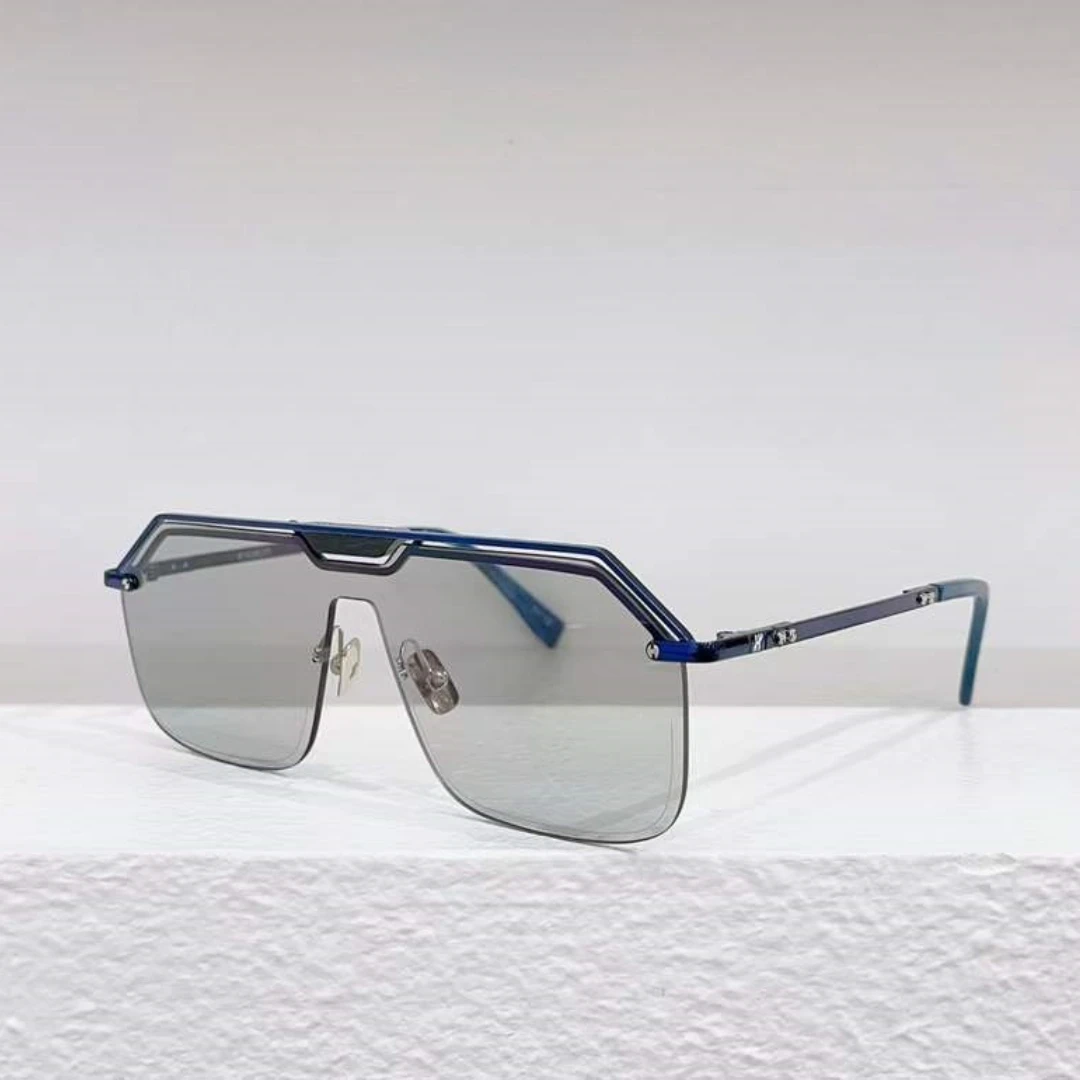 Роскошные модные винтажные солнцезащитные очки H039 в стиле ретро, квадратные, без оправы, с одним встроенным объективом, женские, мужские, AA + Высокого качества Изображение 0