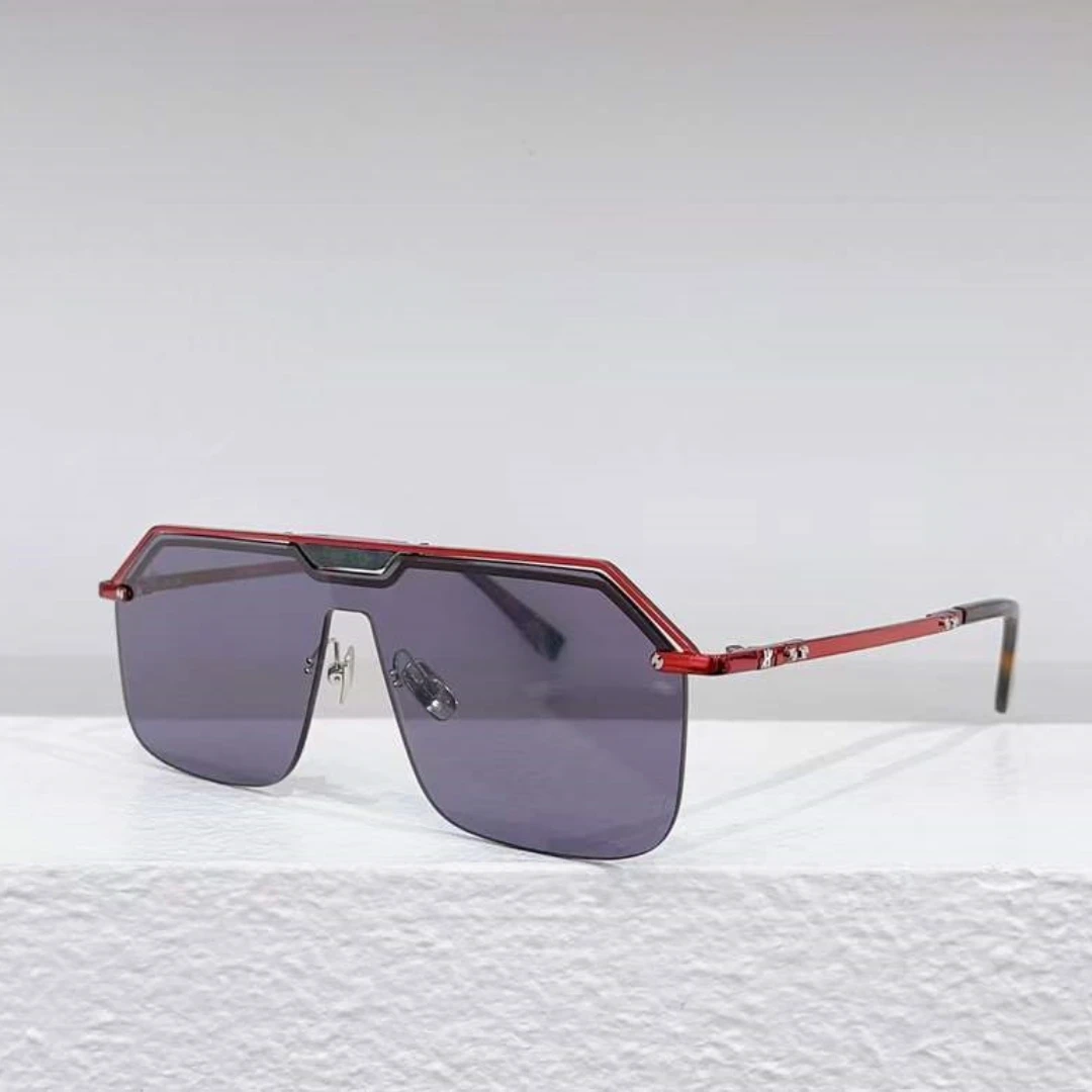 Роскошные модные винтажные солнцезащитные очки H039 в стиле ретро, квадратные, без оправы, с одним встроенным объективом, женские, мужские, AA + Высокого качества Изображение 2
