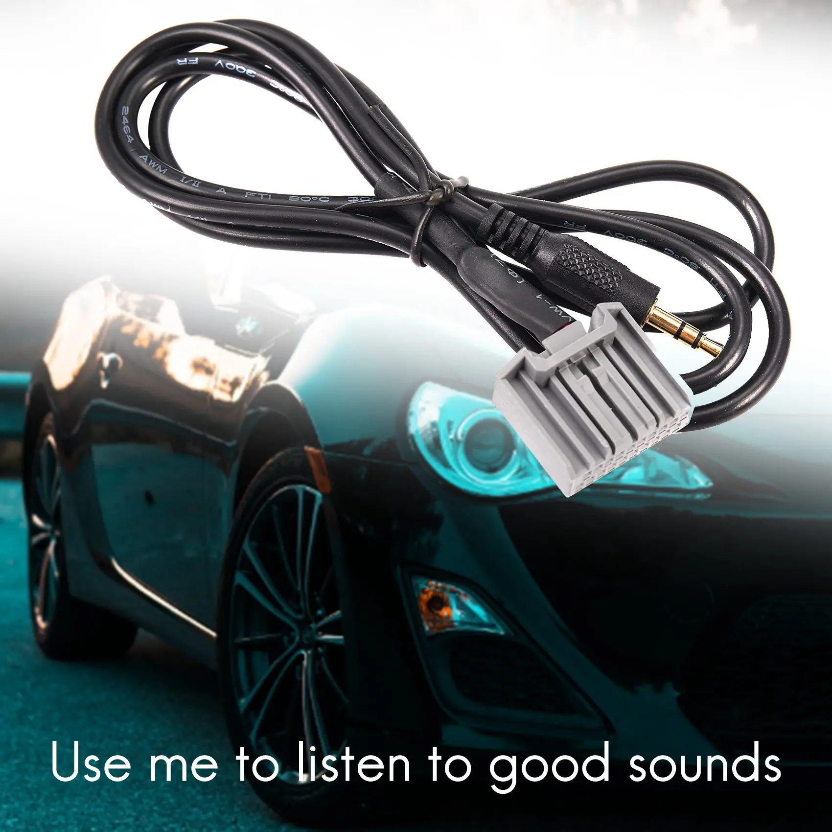 3,5 мм аудио автомобильный кабель-адаптер GPS AUX для Honda Civic 2006-2013 Входной разъем Изображение 2