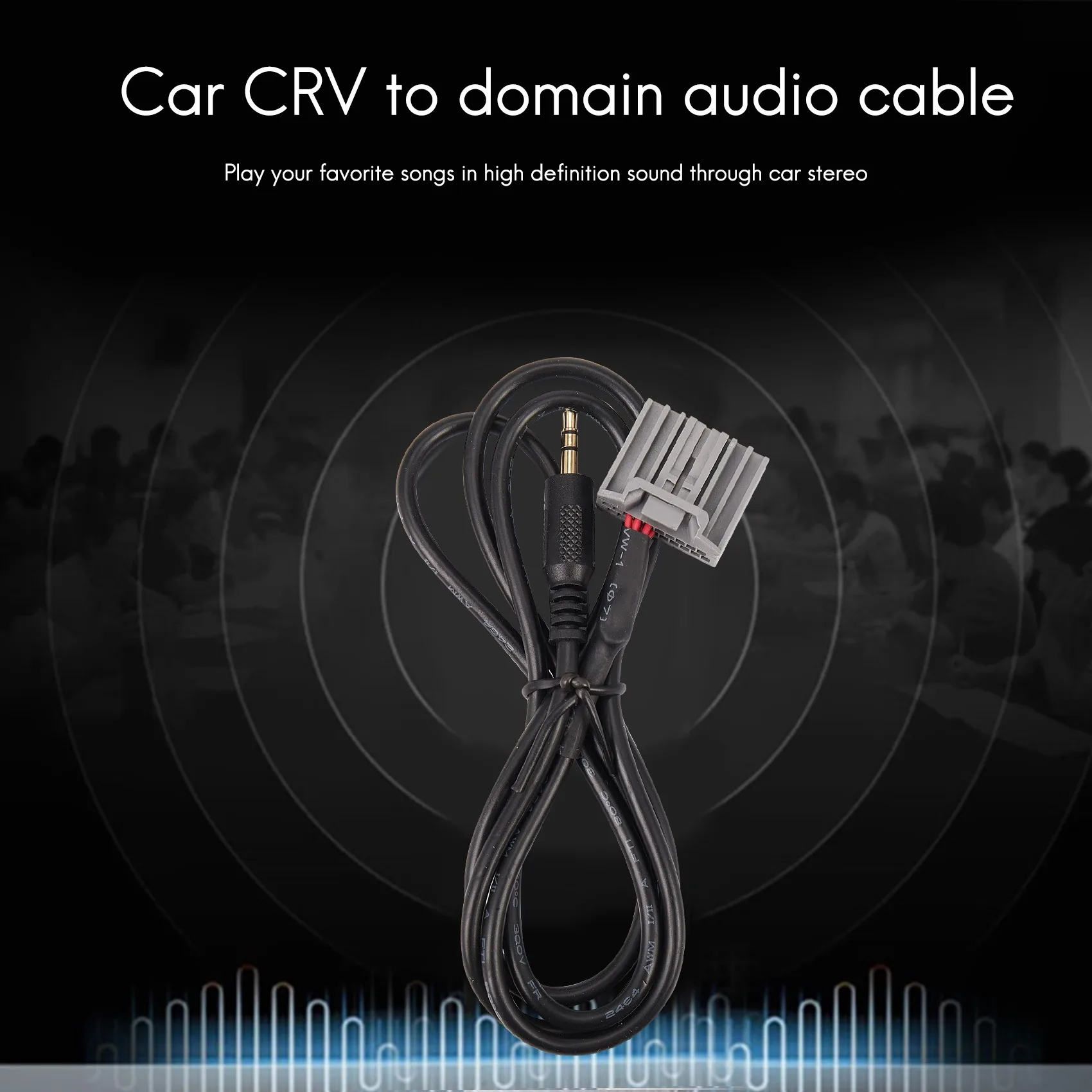 3,5 мм аудио автомобильный кабель-адаптер GPS AUX для Honda Civic 2006-2013 Входной разъем Изображение 3
