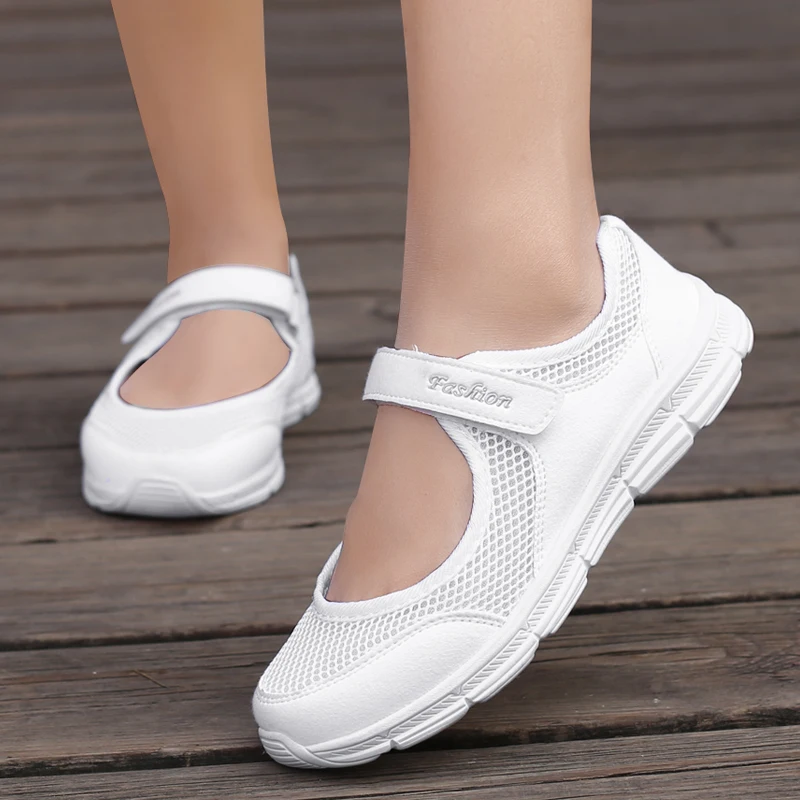 Женская обувь; Модная дышащая повседневная обувь; Летняя новинка 2023 года; Обувь на плоской подошве; Легкая и удобная обувь для ходьбы; Изображение 1