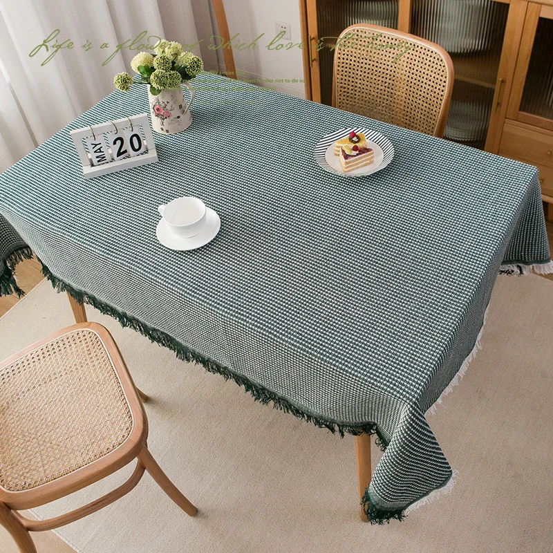 prostokątny stół do jadalni obrusFrancuski minimalistyczny nowoczesny obrus wodoodporny mata Изображение 1