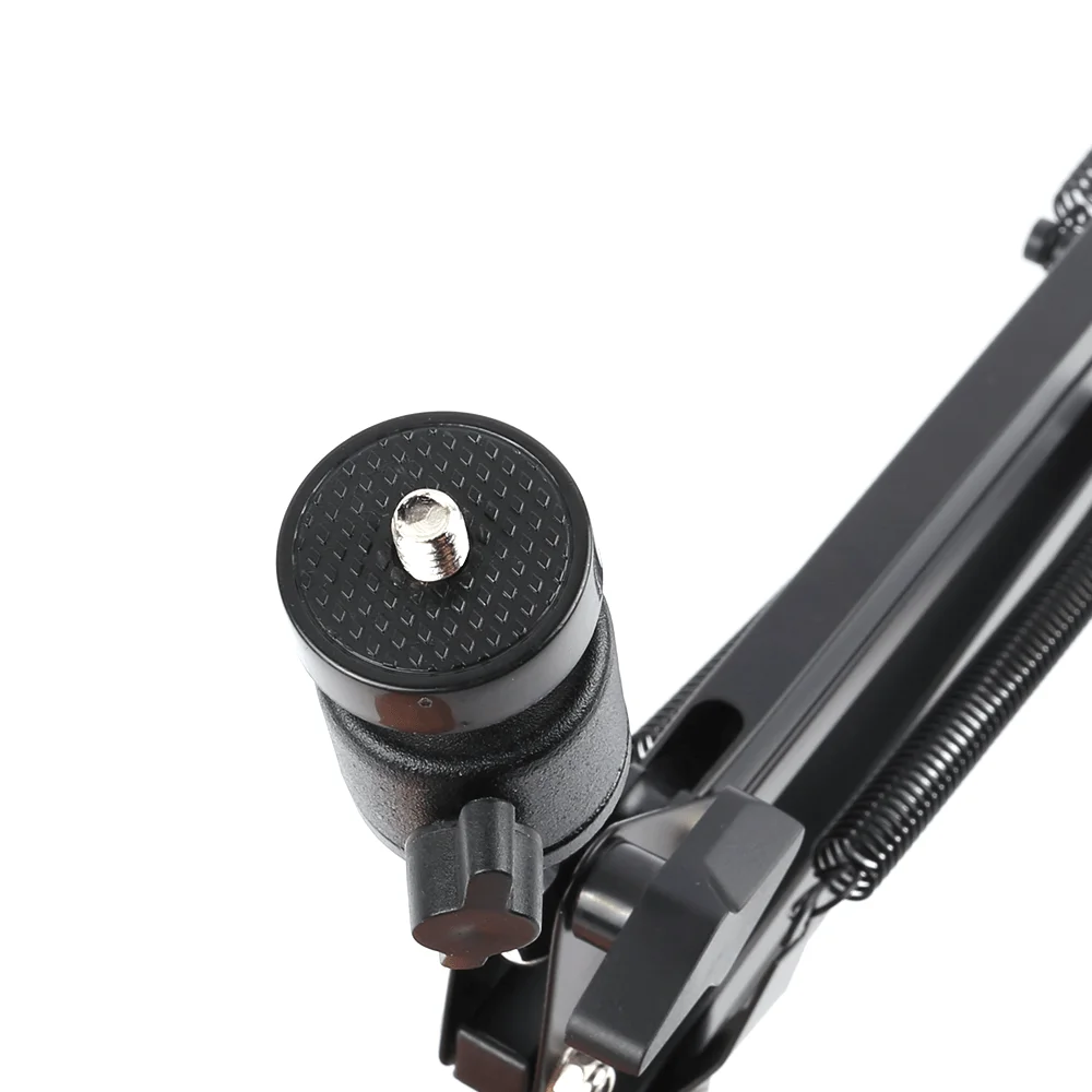 Регулируемый Шарнирный Рычажный зажим Кронштейн для микроскопа 50 мм Кольцевой держатель C Креплением Объектива Штатив Для Пайки Видеокамеры Складная Подставка Изображение 5