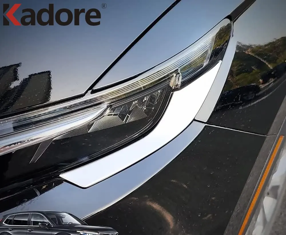 Для Honda CRV CR-V 2023 2024, Накладка на крышку головного света, полоски для бровей, стайлинг автомобиля из нержавеющей стали Изображение 2