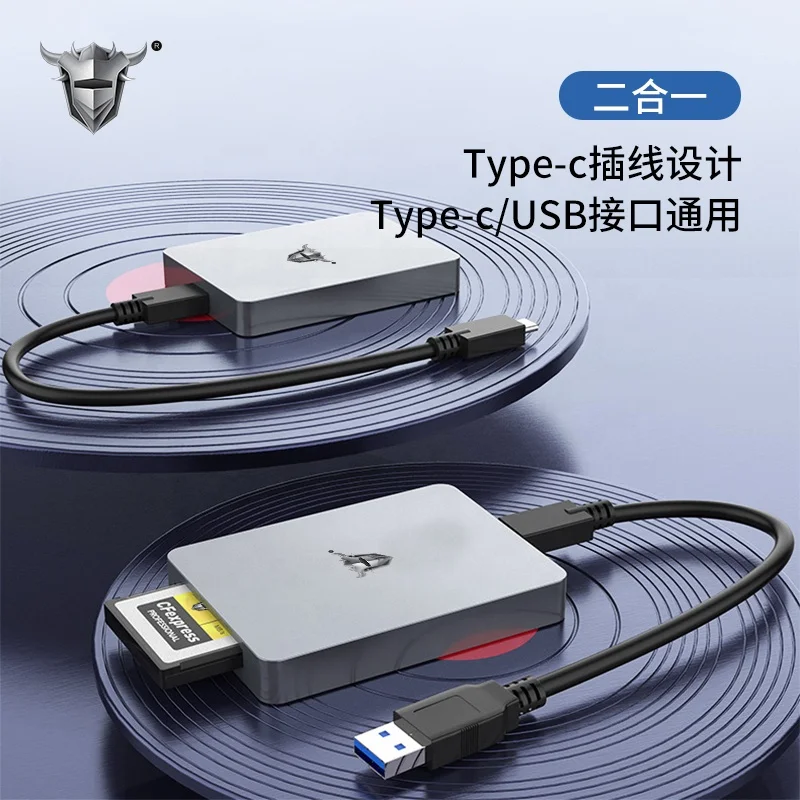 Многофункциональный USB 3.1, 2 в 1, слоты для карт памяти Type-C и USB-универсальная камера, кард-ридер для хранения Изображение 4