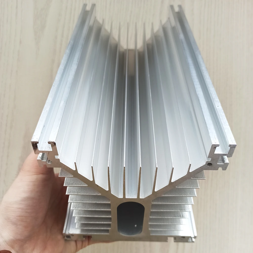Модульный радиатор высокой мощности Y-250 250L * 125 Вт * 135H мм радиатор для трехфазного твердотельного реле или промышленного SSR от 60A до 600A Изображение 3