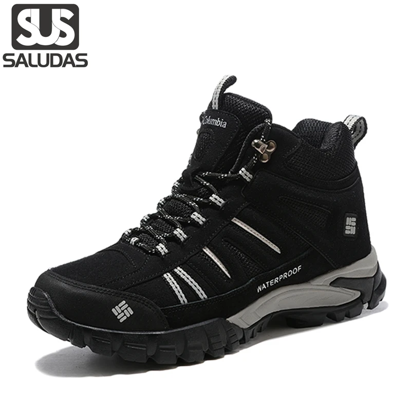 Кроссовки SALUDAS, дышащие походные охотничьи ботинки, треккинговые ботинки, уличная походная обувь с высоким берцем, мужская зимняя походная обувь Изображение 0
