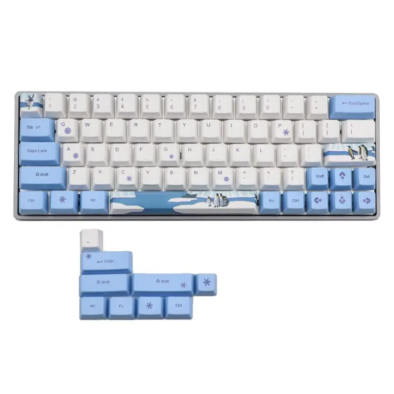 73-клавишная механическая клавиатура сублимационной печати для клавиатуры GH60 GK61 GK64 Изображение 0
