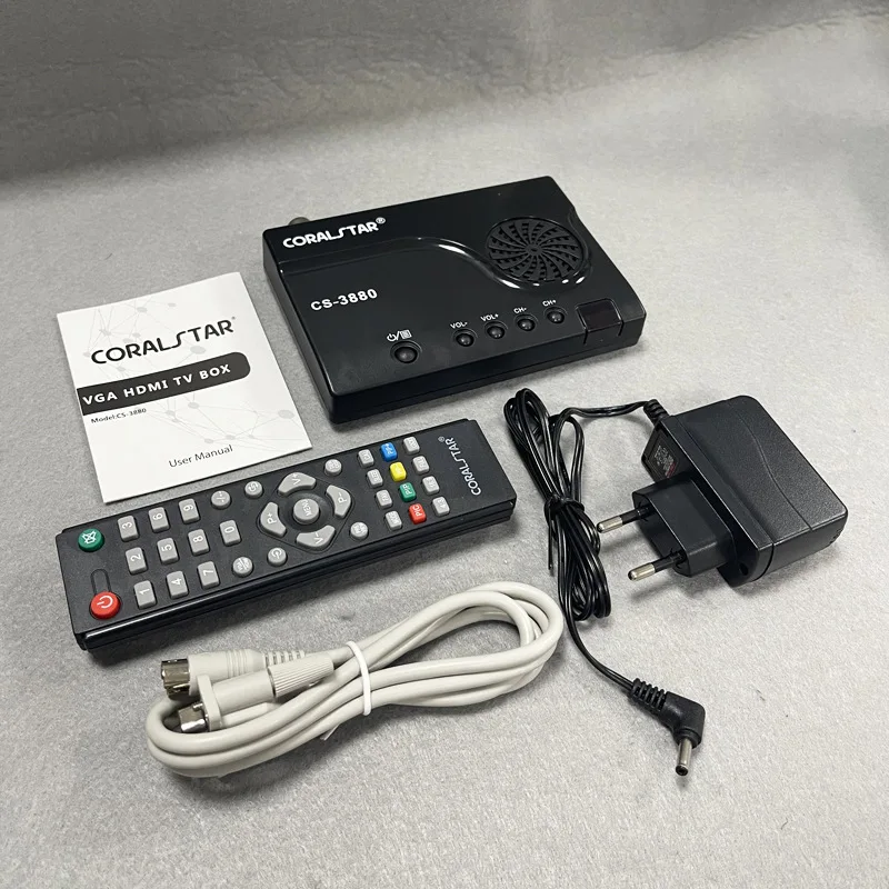 Монитор компьютера VGA HD TVBOX для просмотра аналогового видео CCTV с преобразованием RF в HD AV Изображение 1