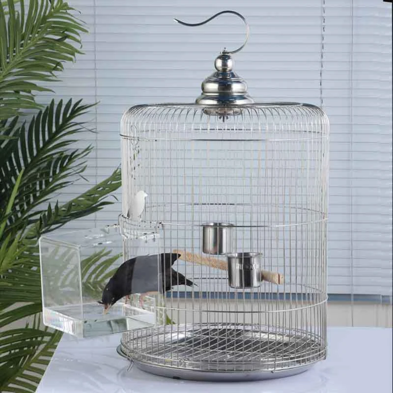 Акриловая прозрачная ванна для птиц, Прозрачная ванна для душа, чаша с подвесными крючками, аксессуар для клетки для маленьких птичек-попугаев Изображение 3