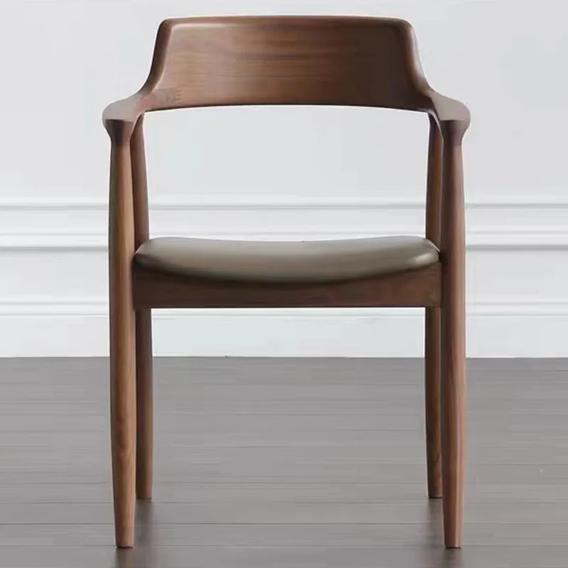 Роскошное минималистичное кресло, деревянный дизайн гостиной, стулья в скандинавском стиле, стильная современная мебель Sedie Pranzo для столовой Изображение 1