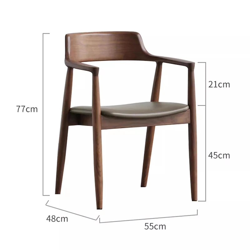 Роскошное минималистичное кресло, деревянный дизайн гостиной, стулья в скандинавском стиле, стильная современная мебель Sedie Pranzo для столовой Изображение 5