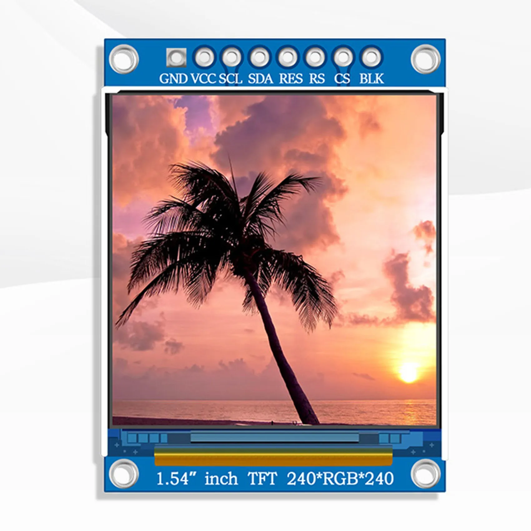 1,54-дюймовый Цветной TFT-дисплей HD IPS ЖК-экранный модуль 240X240 SPI Интерфейс TFT-дисплея Изображение 3