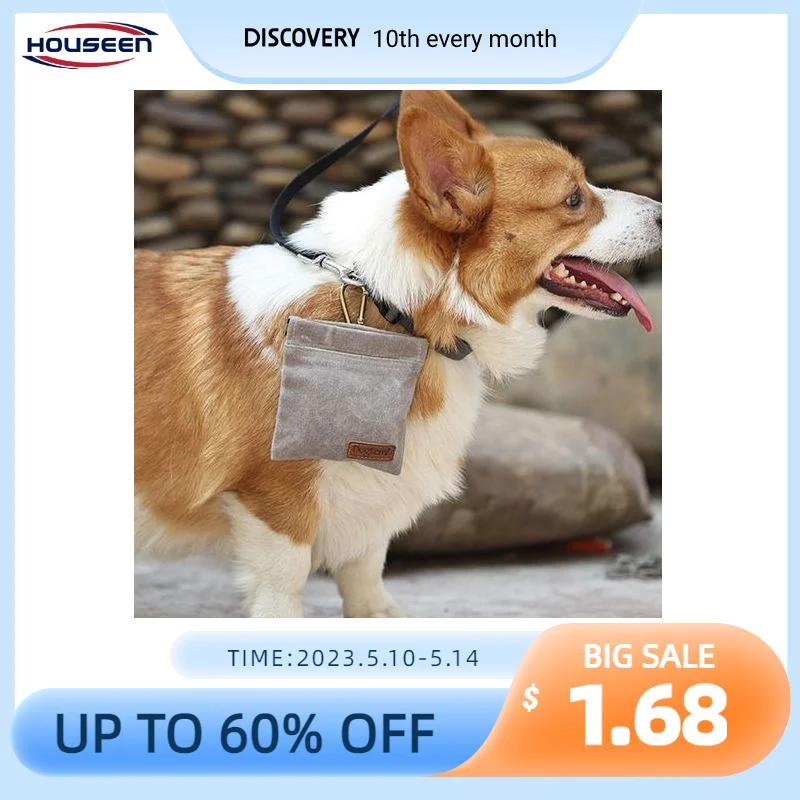 Портативная сумка для дрессировки собак, уличная сумка для лакомств для собак, сумка для корма, сумка для щенячьих закусок, поясная сумка для хранения зоотоваров Изображение 1