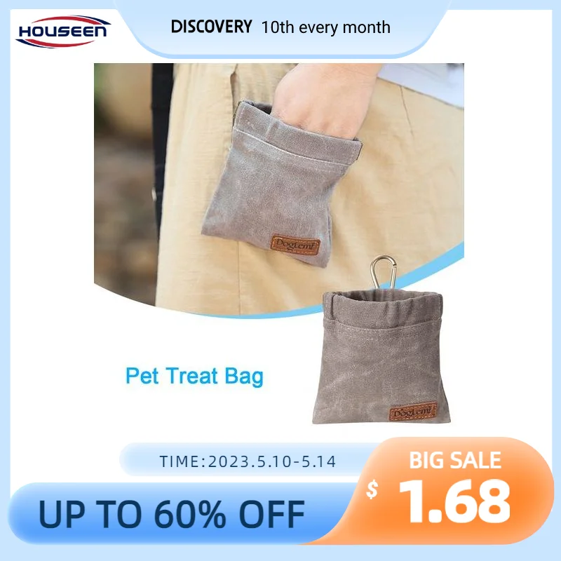 Портативная сумка для дрессировки собак, уличная сумка для лакомств для собак, сумка для корма, сумка для щенячьих закусок, поясная сумка для хранения зоотоваров Изображение 3