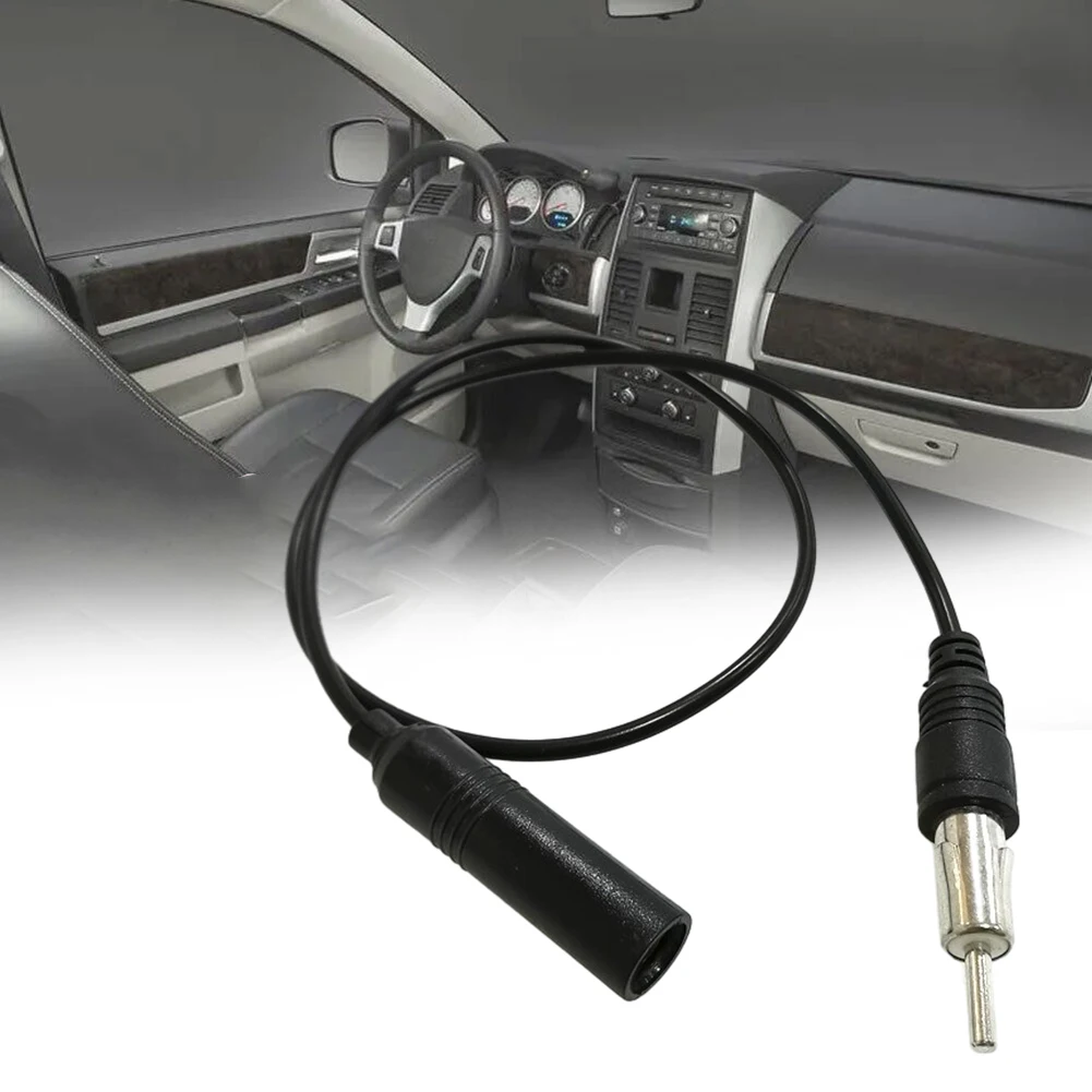 Удлинитель антенны автомобильного радио, 50 см Автомобильный FM-AM-радио, Удлинитель автомобильной антенны, Шнур DIN-штекерного разъема, коаксиальный кабель Изображение 4