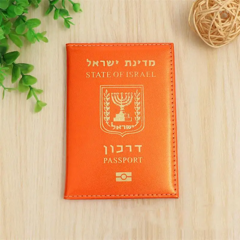Защитный чехол для паспорта для поездки в Израиль, держатель для делового паспорта, органайзер для документов для Израиля, открывается слева направо Изображение 1