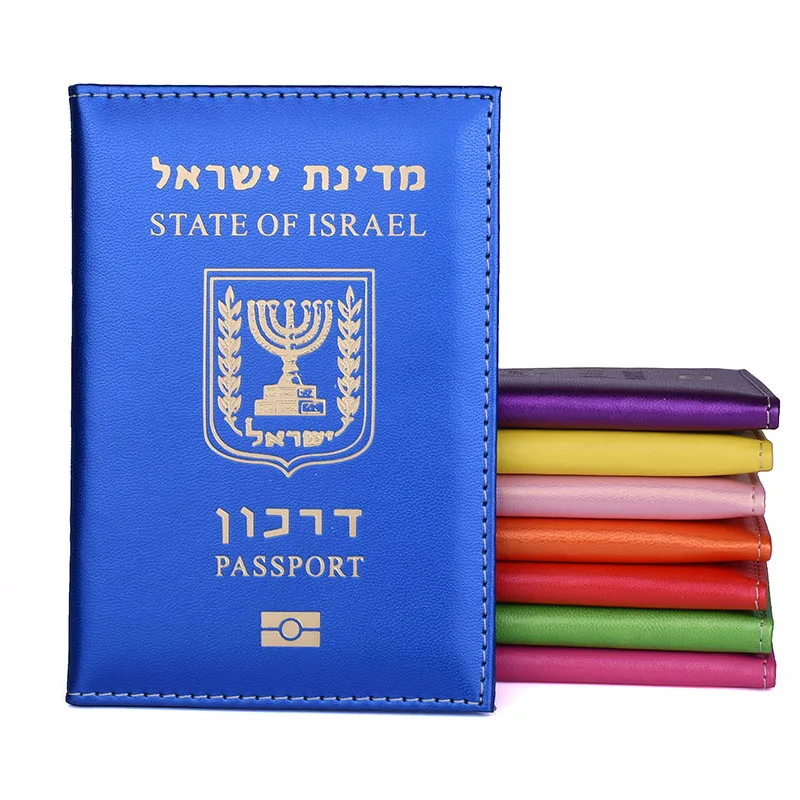 Защитный чехол для паспорта для поездки в Израиль, держатель для делового паспорта, органайзер для документов для Израиля, открывается слева направо Изображение 5