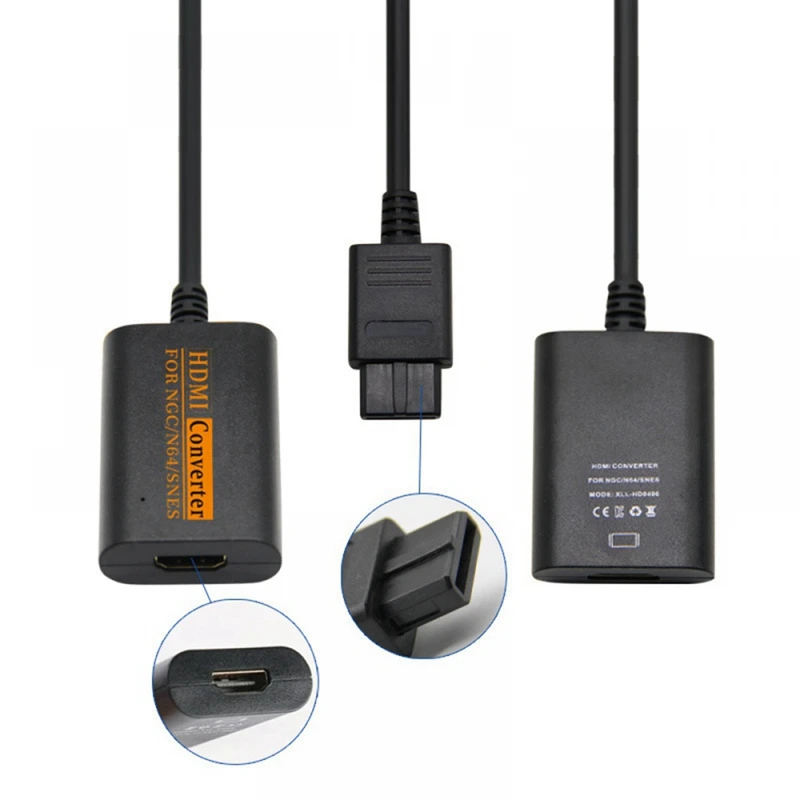 Конвертер, совместимый с N64 в HDMI, конвертер аудио-видео HDTV 1080P для игровой консоли Nintendo64 N64 / SNES / SFC / NGC Изображение 1